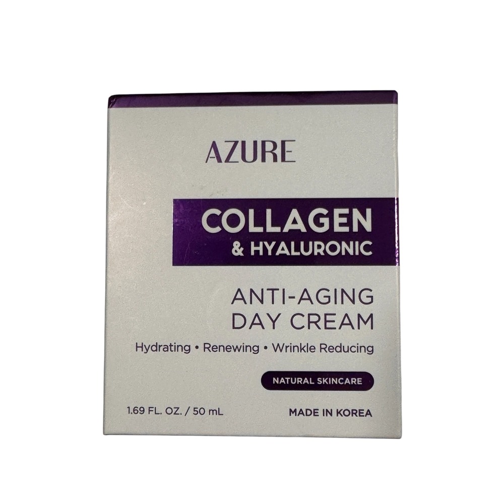 Azure Collagen & Hyaluronic Anti-Aging Day Cream 1.69 fl oz Hydrating Renewing